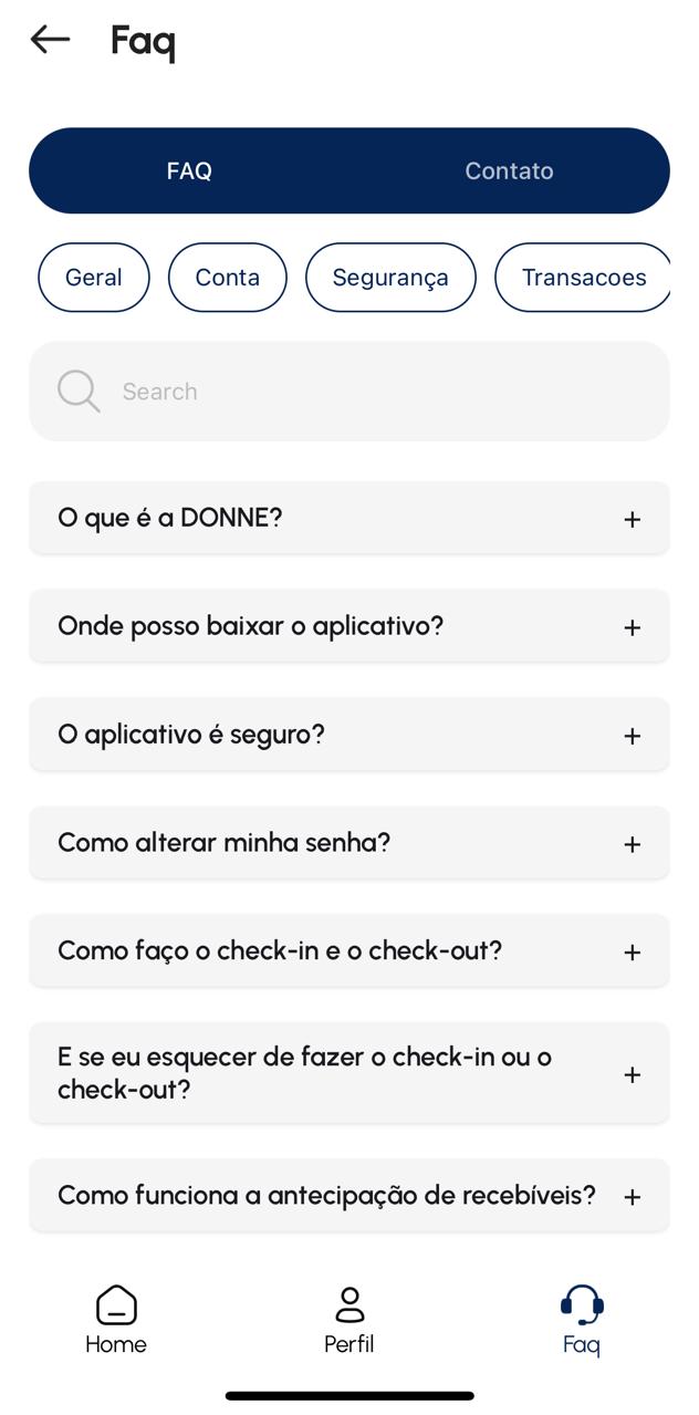 App Donne - Tela 1